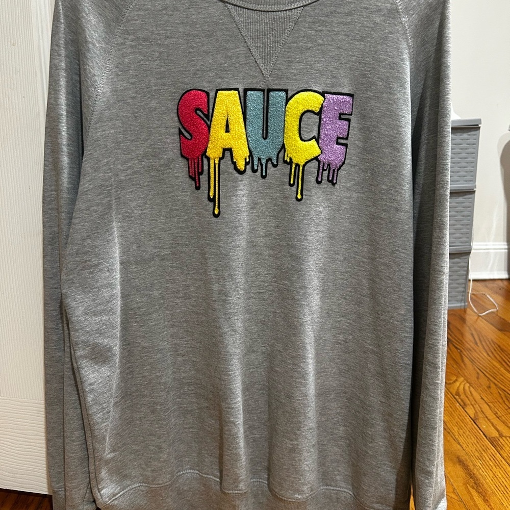 Gray SAUCE Graphic Men's Sweater